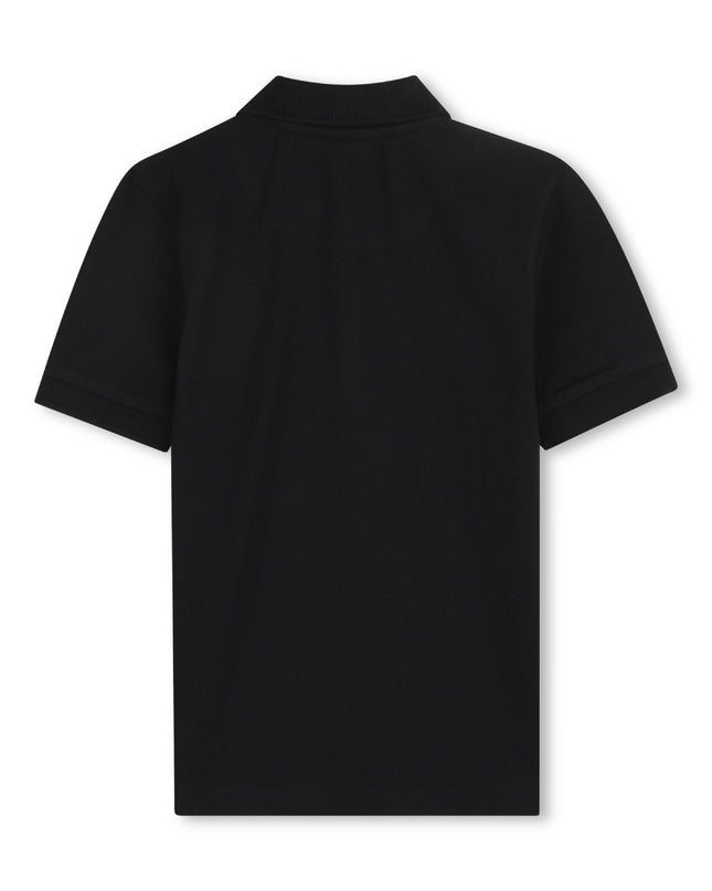 Kids Atelier Hugo Boys Mini Me Black Logo Polo Shirt
