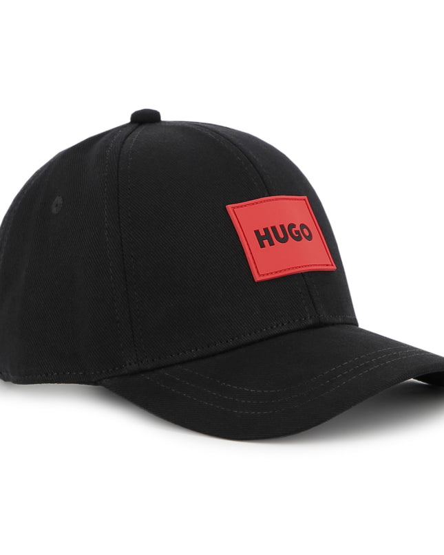 kids atelier hugo Black Logo Cap