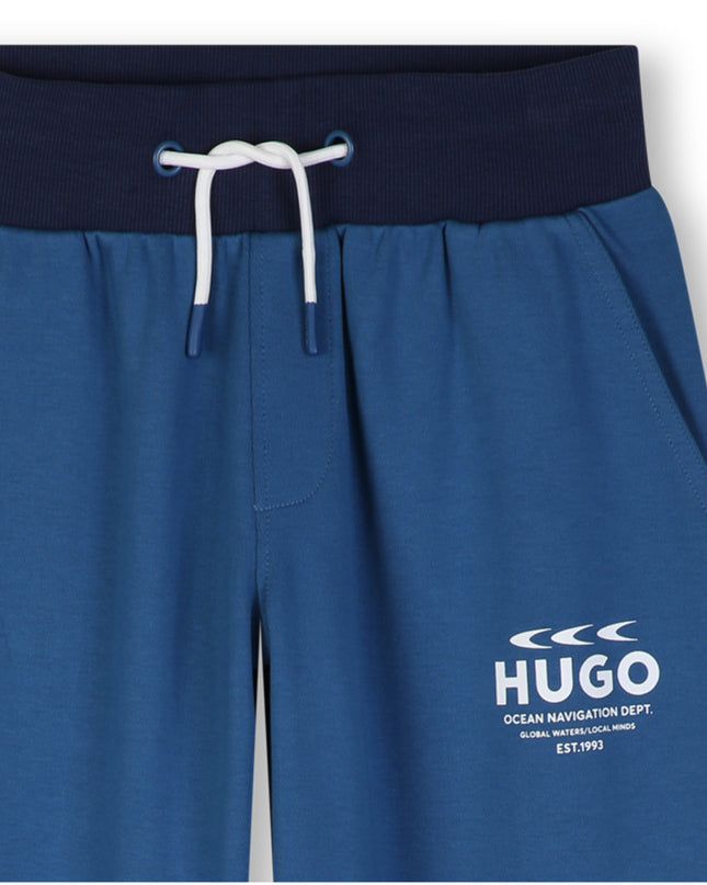 kids atelier hugo Blue Jogging Pants
