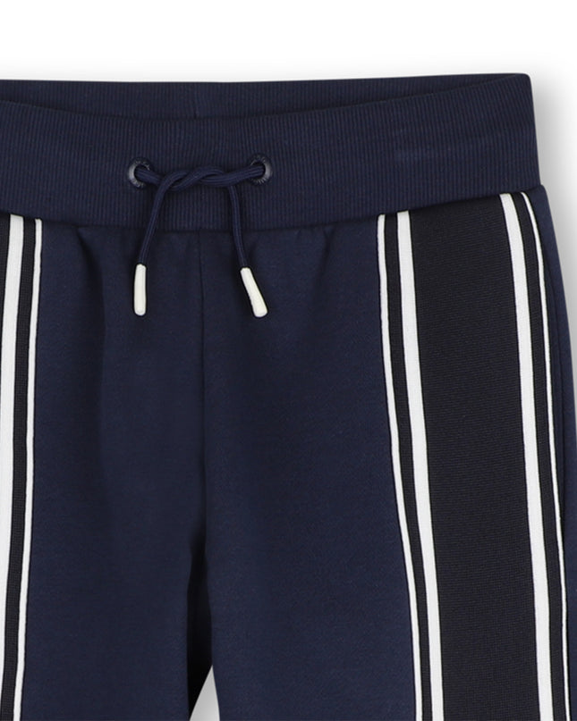kids atelier hugo Navy Striped Jogging Pants