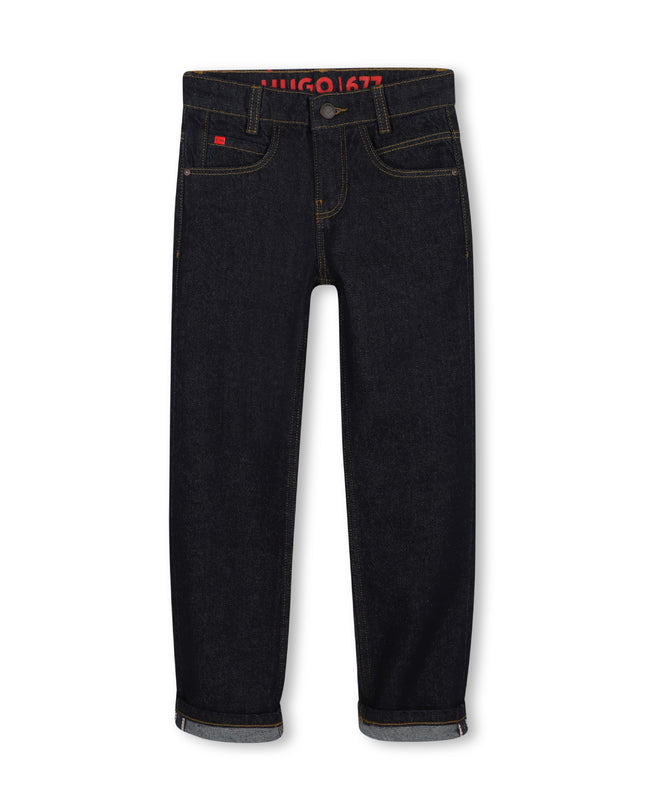 kids atelier hugo Blue Denim Pants