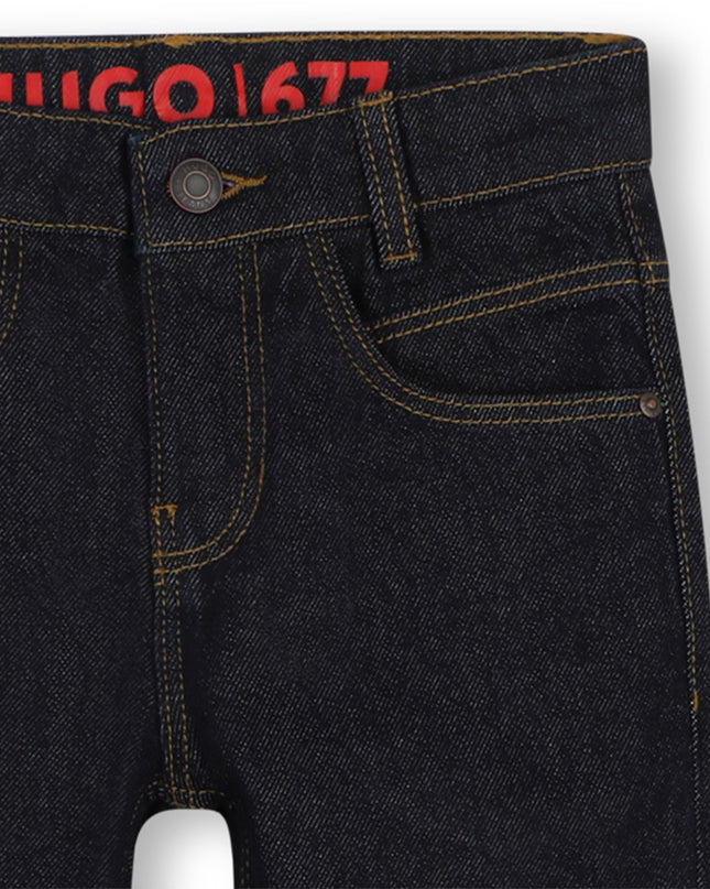 kids atelier hugo Blue Denim Pants