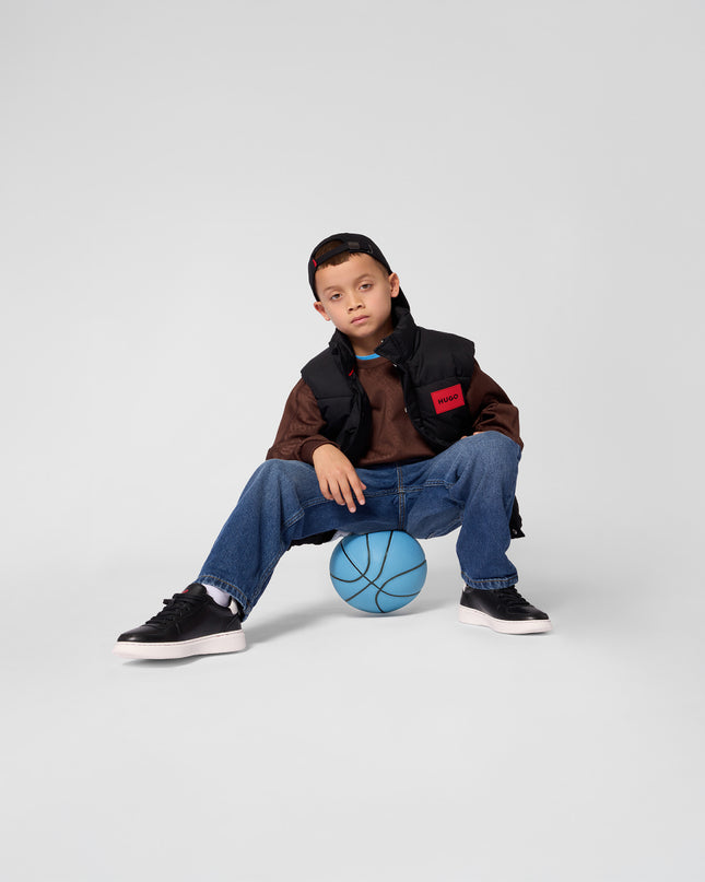 kids atelier hugo Blue Loose Fit Denim Pants