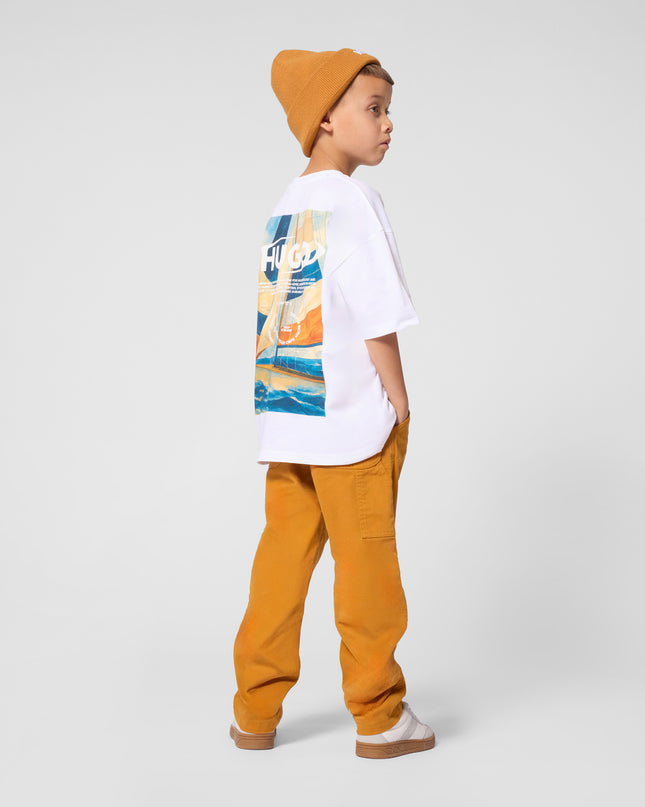 kids atelier hugo Brown Twill Trousers