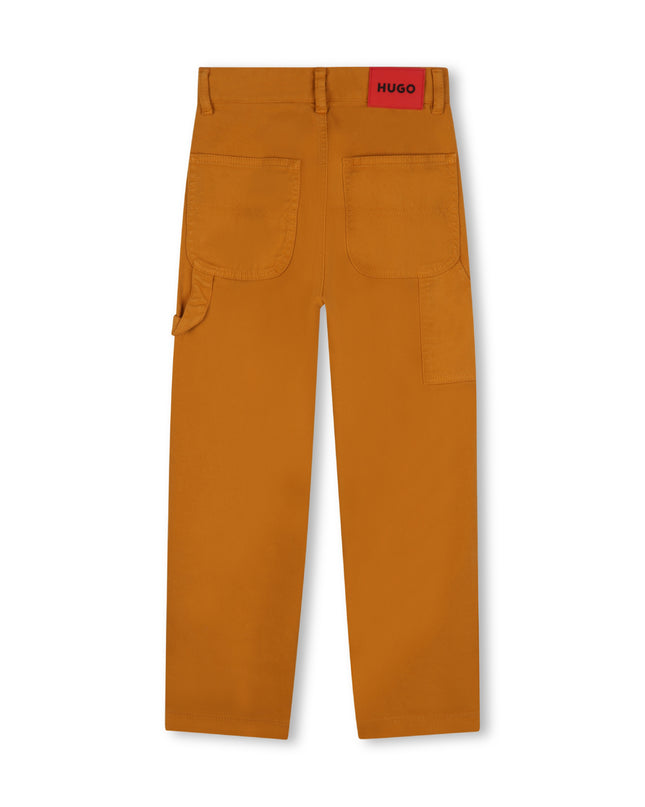 kids atelier hugo Brown Twill Trousers