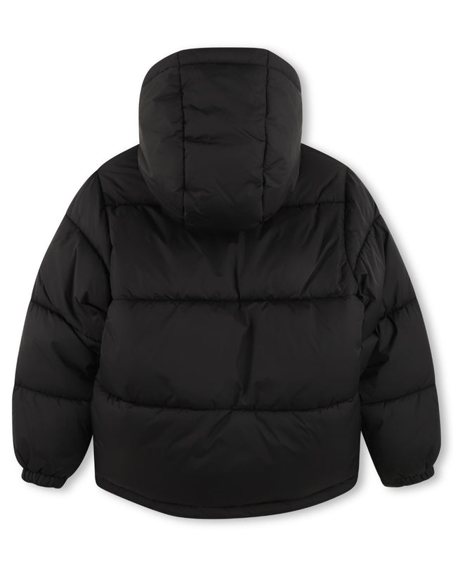 kids atelier hugo Black Hooded Padded Jacket