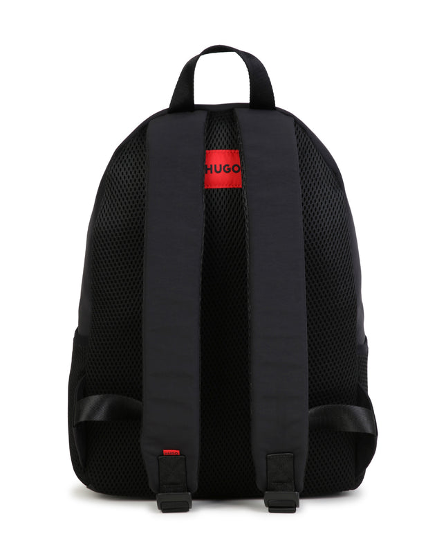 kids atelier hugo Black Ripstop Backpack