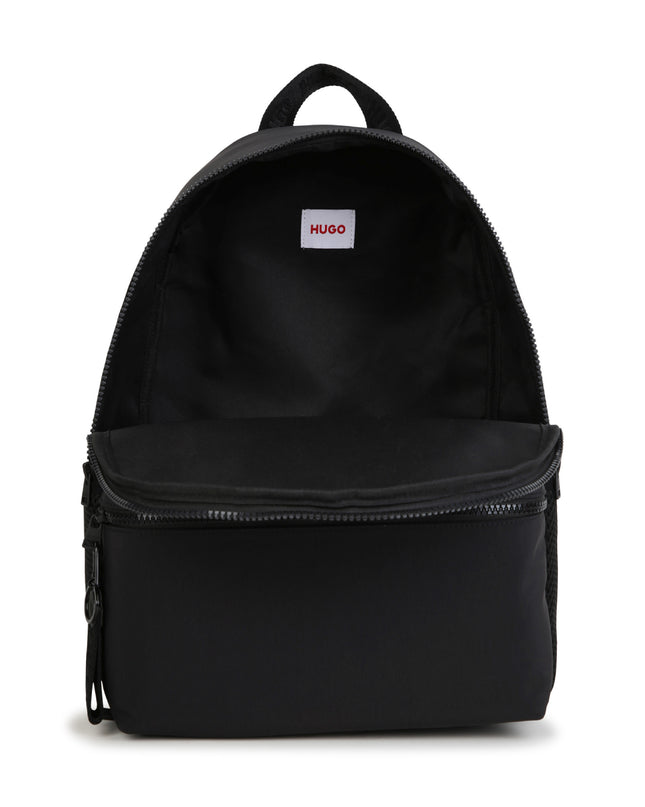 kids atelier hugo Black Ripstop Backpack
