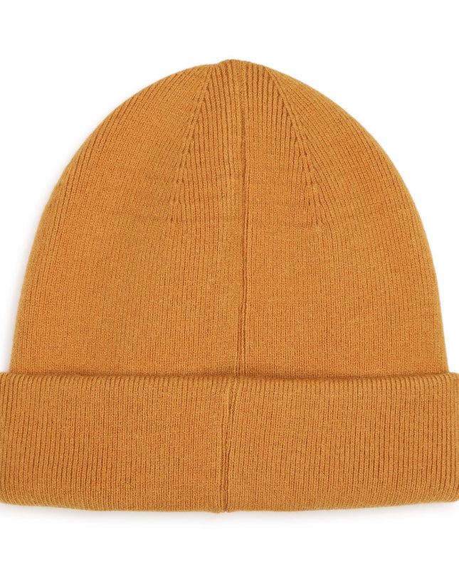 kids atelier hugo Sudan Brown Knit Logo Beanie