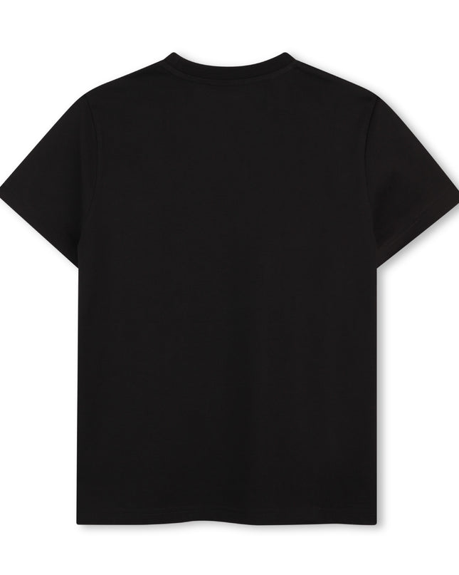 Kids atelier hugo Black Bold Logo T‑Shirt
