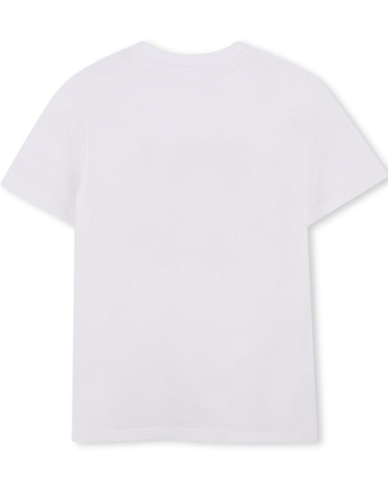 kids atelier hugo White Bold Logo T‑Shirt