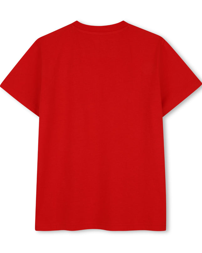 kids atelier hugo Red Bold Logo T‑Shirt