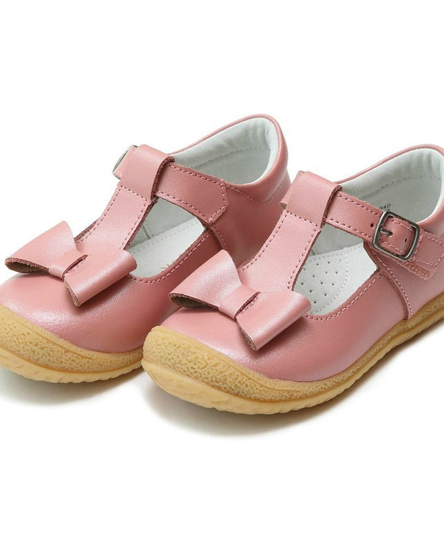 L'AMOUR-F-340RS-EMMA BOW T-STRAP MARY JANE-ROSE