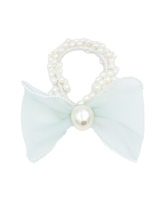 mimi tutu-MTPCS25006-Pearl Tulle Scrunchie