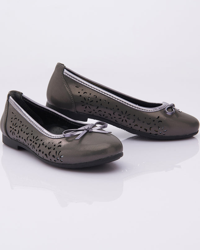 PERLA-V11F-DARK GREY-PERFORATED FLATS