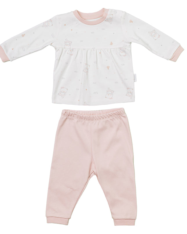 Andywawa-AC24139-ECRU/PINK-2 PCS SET