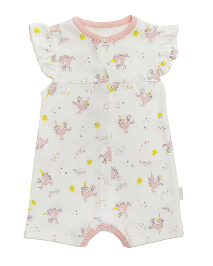 Andy Wawa-ECRU-BABY OVERALLS ROMPER  UNICORN-AC22722