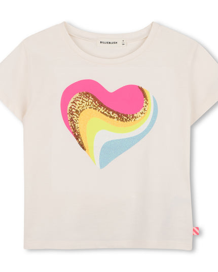 BILLIEBLUSH-U22370-121-IVORY-SHORT SLEEVES TEE-SHIRT