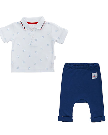 Andy Wawa-WHITE-BABY SET 2 PCS SET LITTLE SAILOR-AC22644