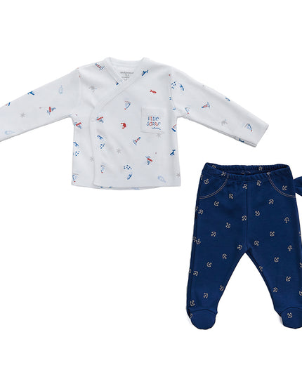 Andy Wawa-WHITE-BABY SET 2 PCS SET LITTLE SAILOR-AC22634