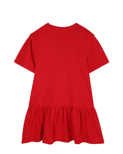 Kids Atelier-Kenzo-Dark Red Short Sleeve Dress
