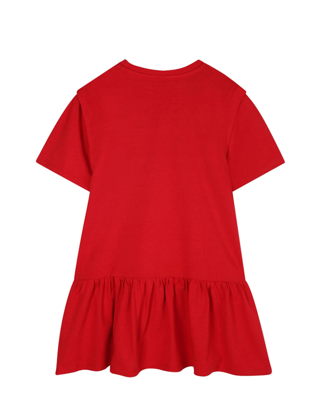 Kids Atelier-Kenzo-Dark Red Short Sleeve Dress
