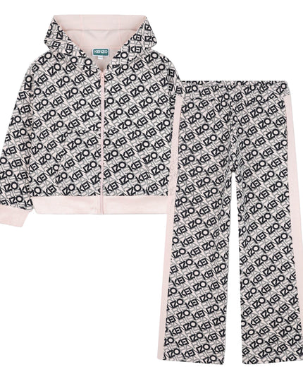 Kids Atelier-Kenzo-Pink Pale Cardigans + Trousers