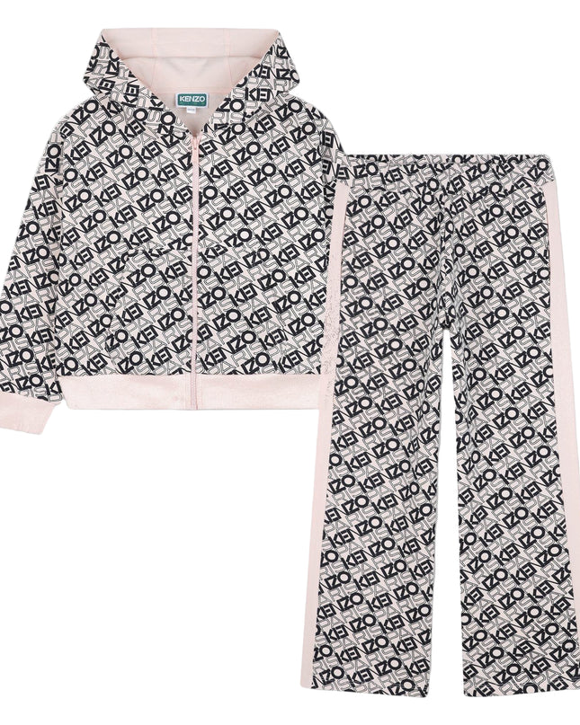 Kids Atelier-Kenzo-Pink Pale Cardigans + Trousers