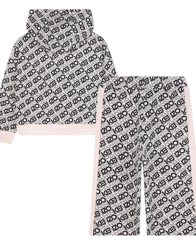 Kids Atelier-Kenzo-Pink Pale Cardigans + Trousers