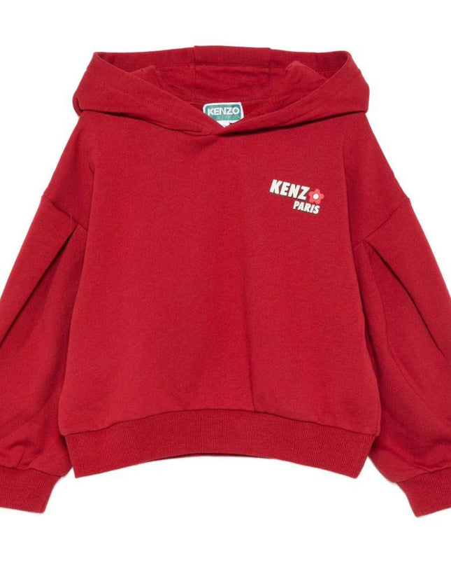 kids atelier kenzo Crimson Hooded Sweatshirt