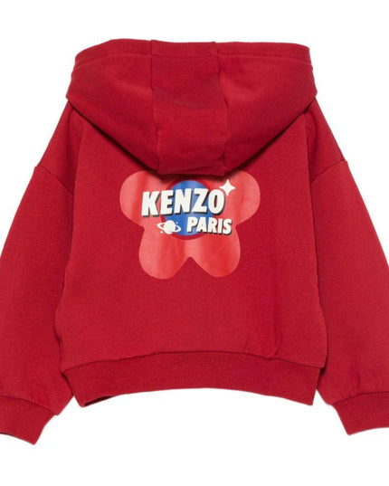 kids atelier kenzo Crimson Hooded Sweatshirt