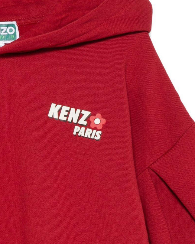kids atelier kenzo Crimson Hooded Sweatshirt