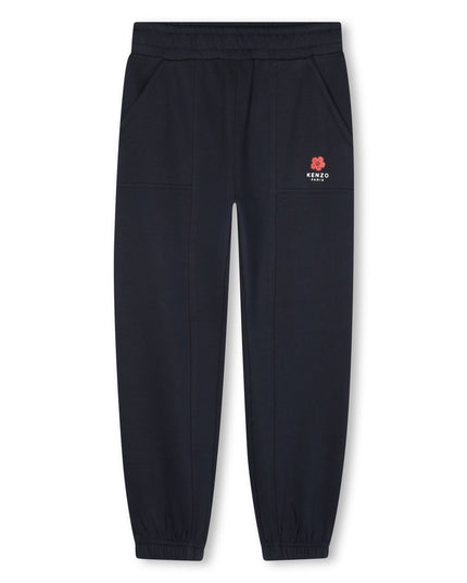 Kids Atelier-Kenzo-Girls Navy Blue Boke Flower Tracksuit