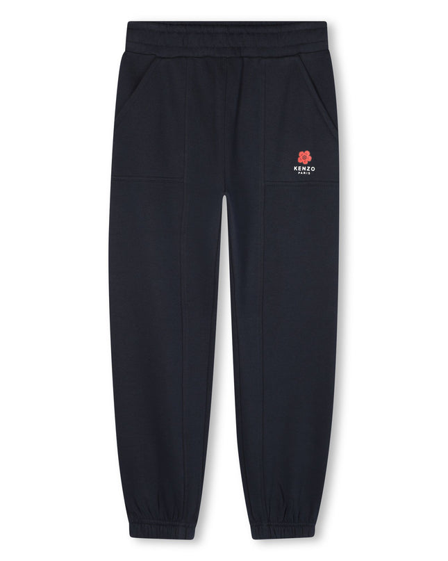 Kids Atelier-Kenzo-Girls Navy Blue Boke Flower Tracksuit