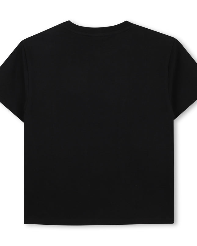 kids atelier Kenzo Black Paris Logo T-shirt