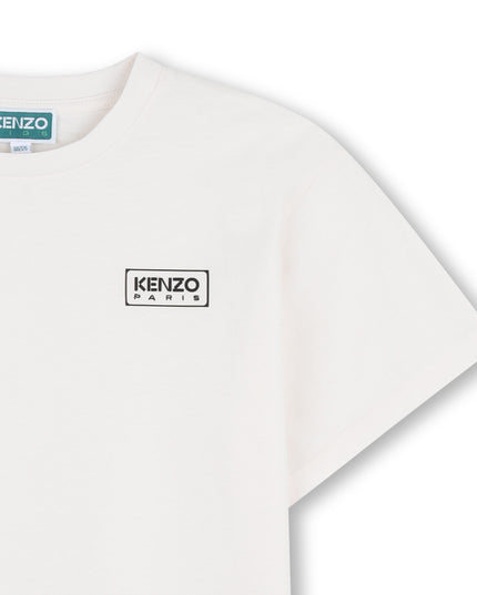kids atelier Kenzo Off-white Paris Logo T-shirt