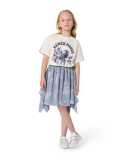 kids atelier Kenzo White Kenzo Paris Tiger Graphic Tee