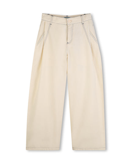 kids atelier kenzo Beige Wide-Leg Kenzo Pants
