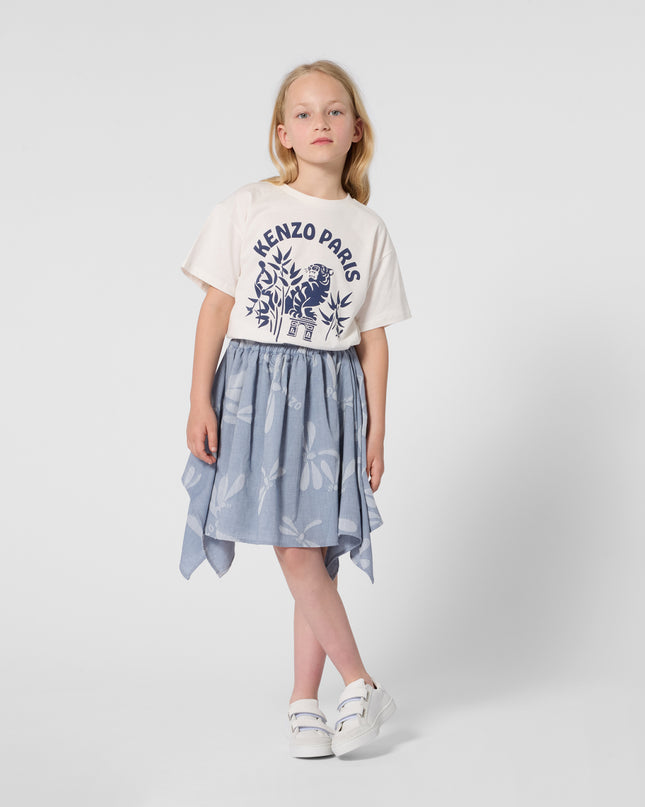 kids atelier kenzo Pale Blue Kenzo Asymmetrical Skirt