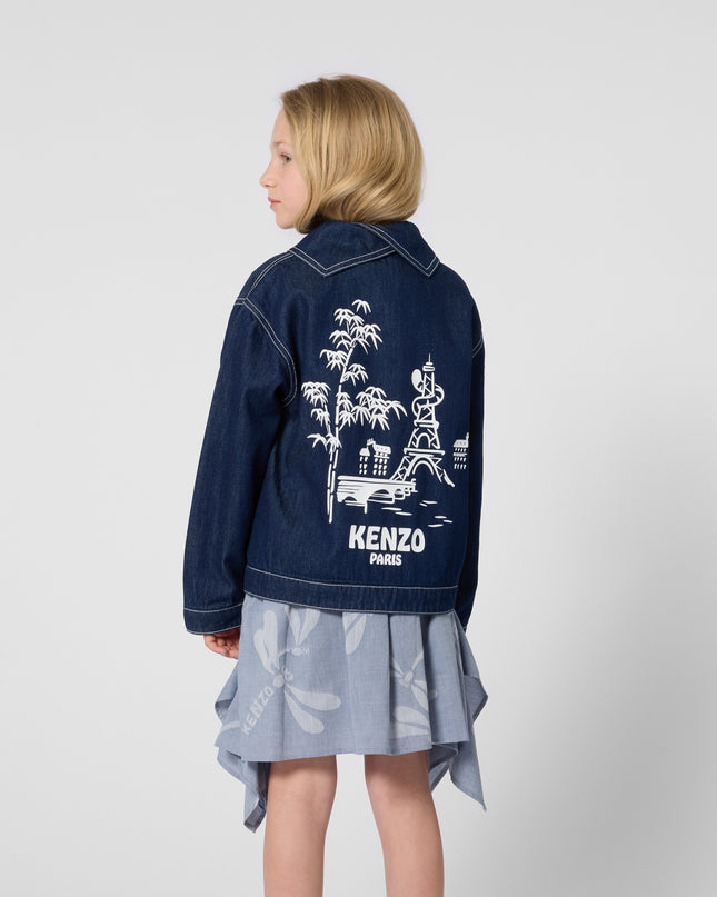 kids atelier kenzo Pale Blue Kenzo Asymmetrical Skirt