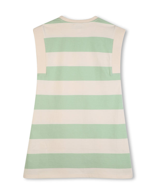kids atelier kenzo Light Green & Beige Kenzo Striped Dress