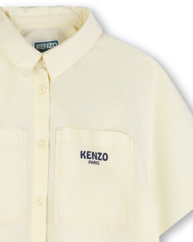 kids atelier kenzo Straw Yellow Kenzo Shirt Dress