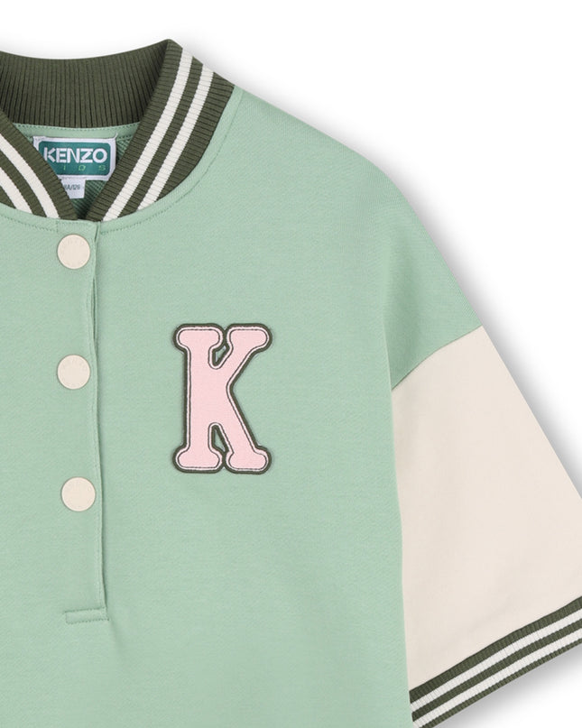 kids atelier kenzo Quiet Green Kenzo Varsity Dress
