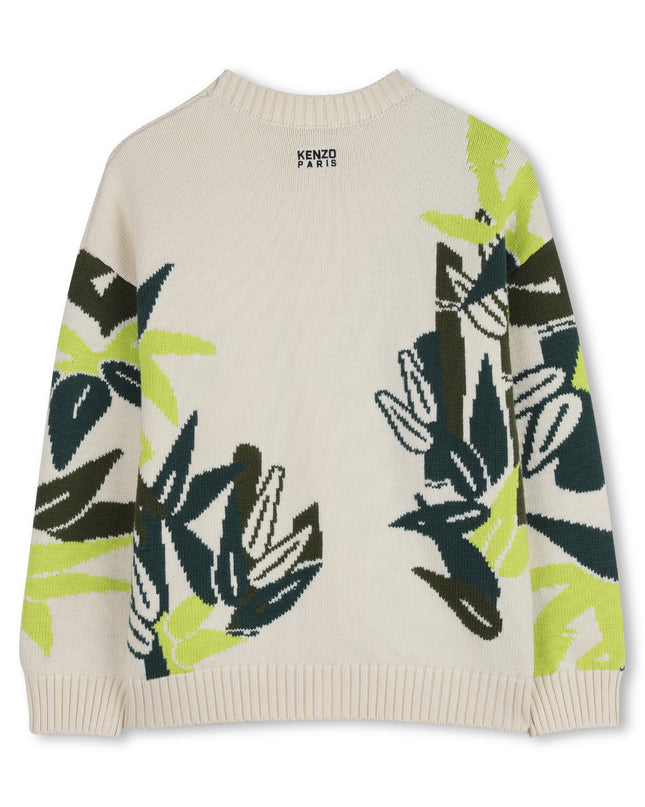 kids atelier kenzo Beige Kenzo Patterned Cardigan