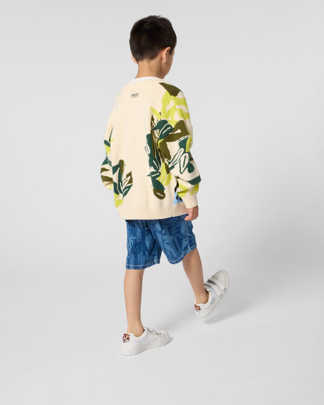 kids atelier kenzo Beige Kenzo Patterned Cardigan