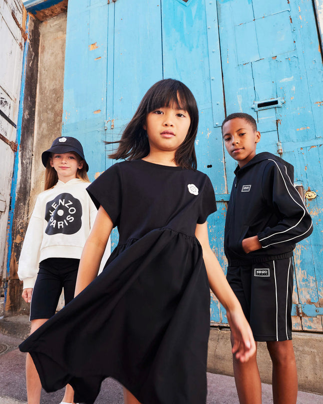 kids atelier kenzo Black Kenzo Flared Dress