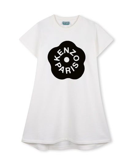 kids atelier kenzo White Kenzo Logo Dress