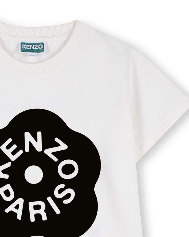 kids atelier kenzo White Kenzo Logo Dress