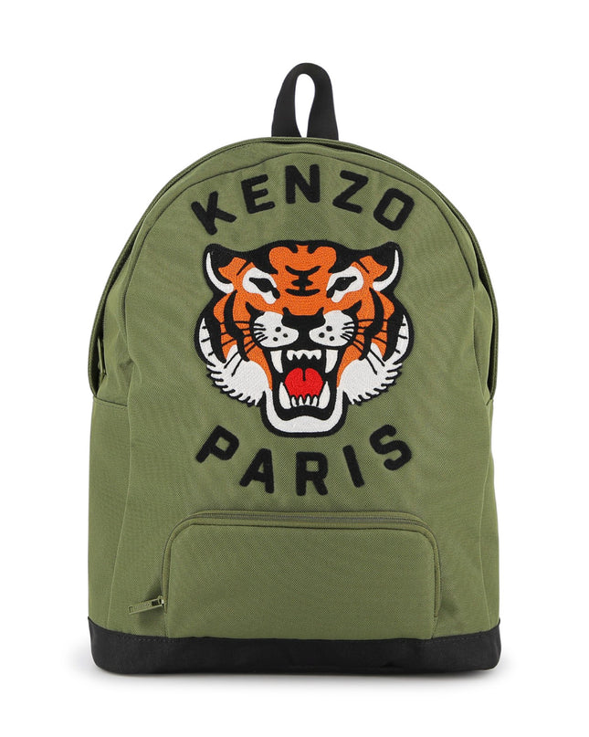 kids atelier kenzo Khaki Kenzo Tiger Backpack