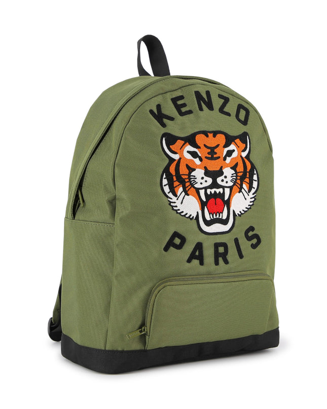 kids atelier kenzo Khaki Kenzo Tiger Backpack